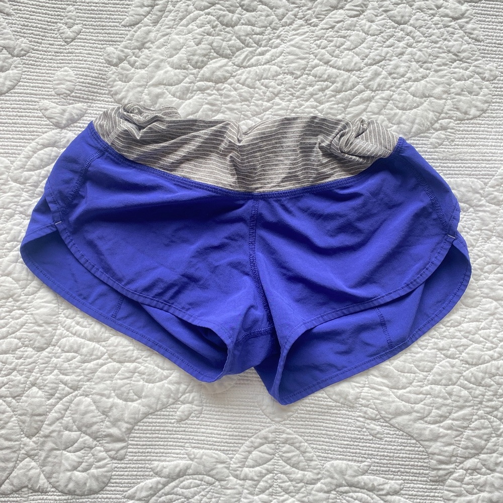 Purple Lululemon Speed Up Shorts (size 4)